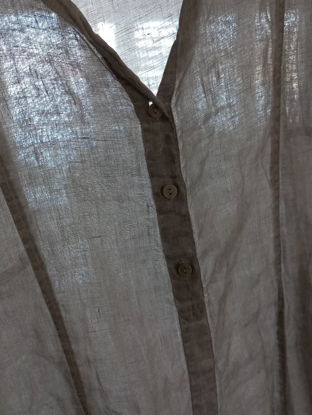 GRIZAS washed linen short sleeve dress - Picture 9 of 12